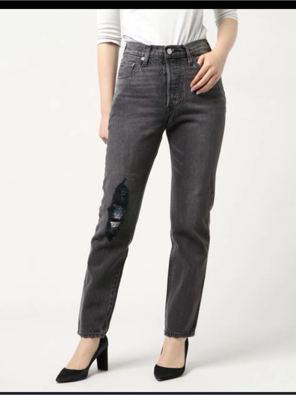 Levi's Premium Women’s Levi's Made & Crafted 501 Jeans in Black Tides 27/28